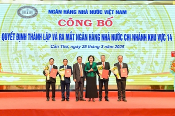 Công bố thành lập Ngân hàng Nhà nước chi nhánh Khu vực 14